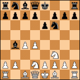 Bogo-Indian defense, Gruenfeld variation diagram