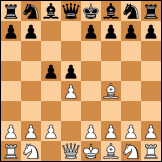 Queen's pawn, Mason variation, Steinitz counter-gambit diagram