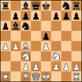 Evans gambit declined, Showalter variation diagram