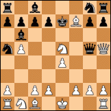 Evans gambit declined, Vasquez variation diagram